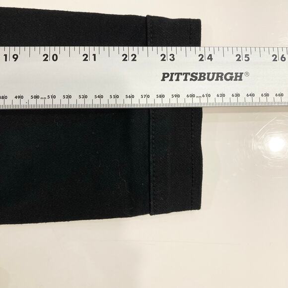 CI SONO Jacket Women L Black Denim 4 Pockets Button Up Long-Sleeve Cotton - Picture 9 of 9